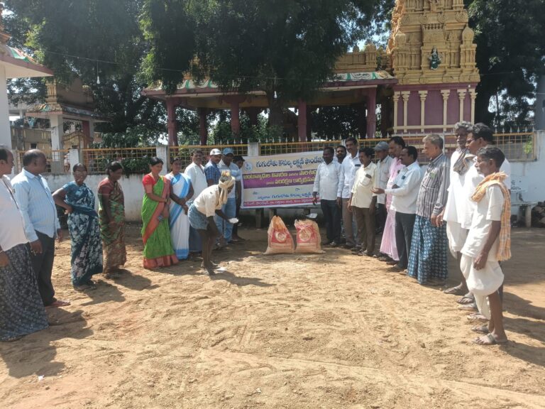 Bleaching powder activity in the villages during rainy season